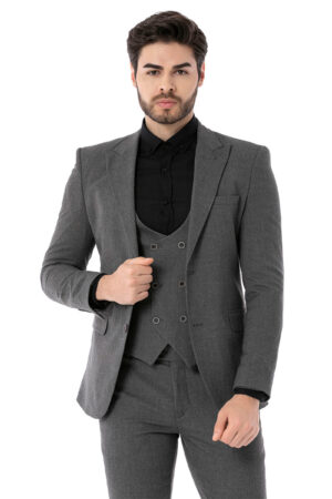 Koyu Gri_ Slim fit Takım