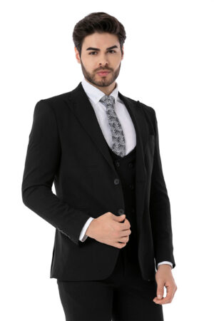 Siyah_slim fit Takım